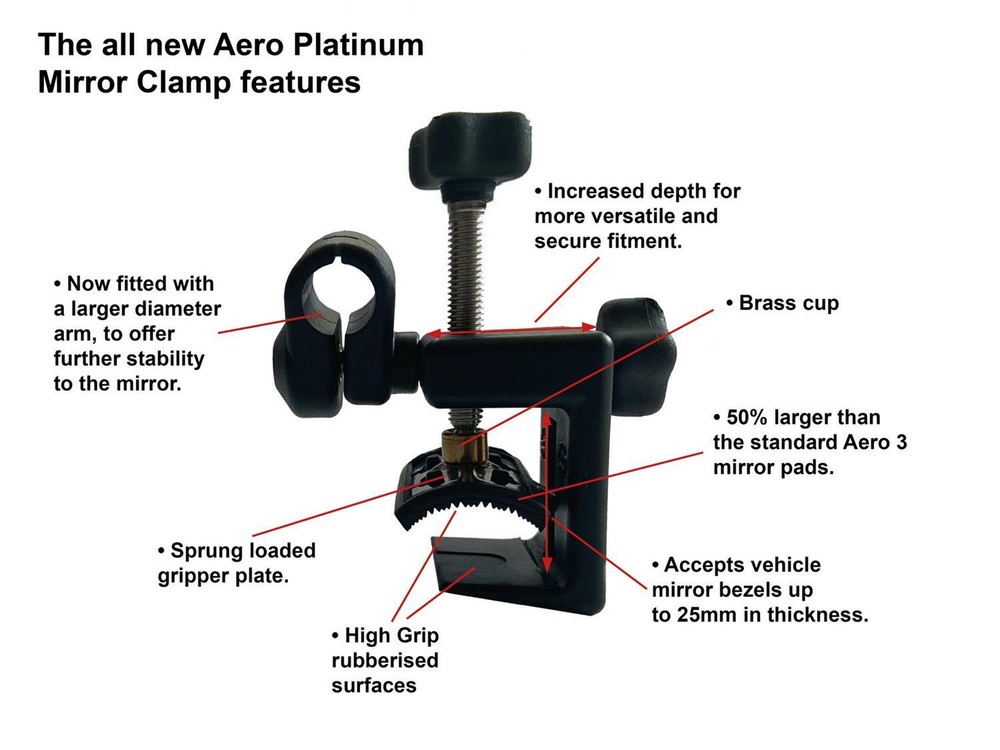 Milenco Aero Platinum Mirror (Pair)