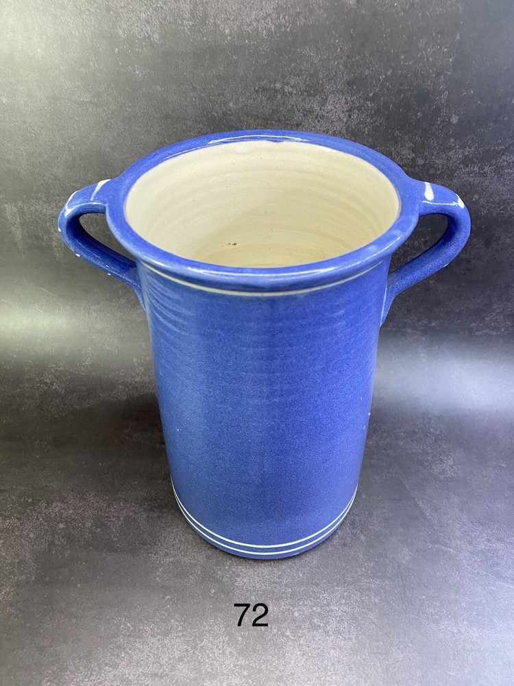 Amazing two Handled Stone Jar. Pottery Kitchen with Handles -- Large & Tall.