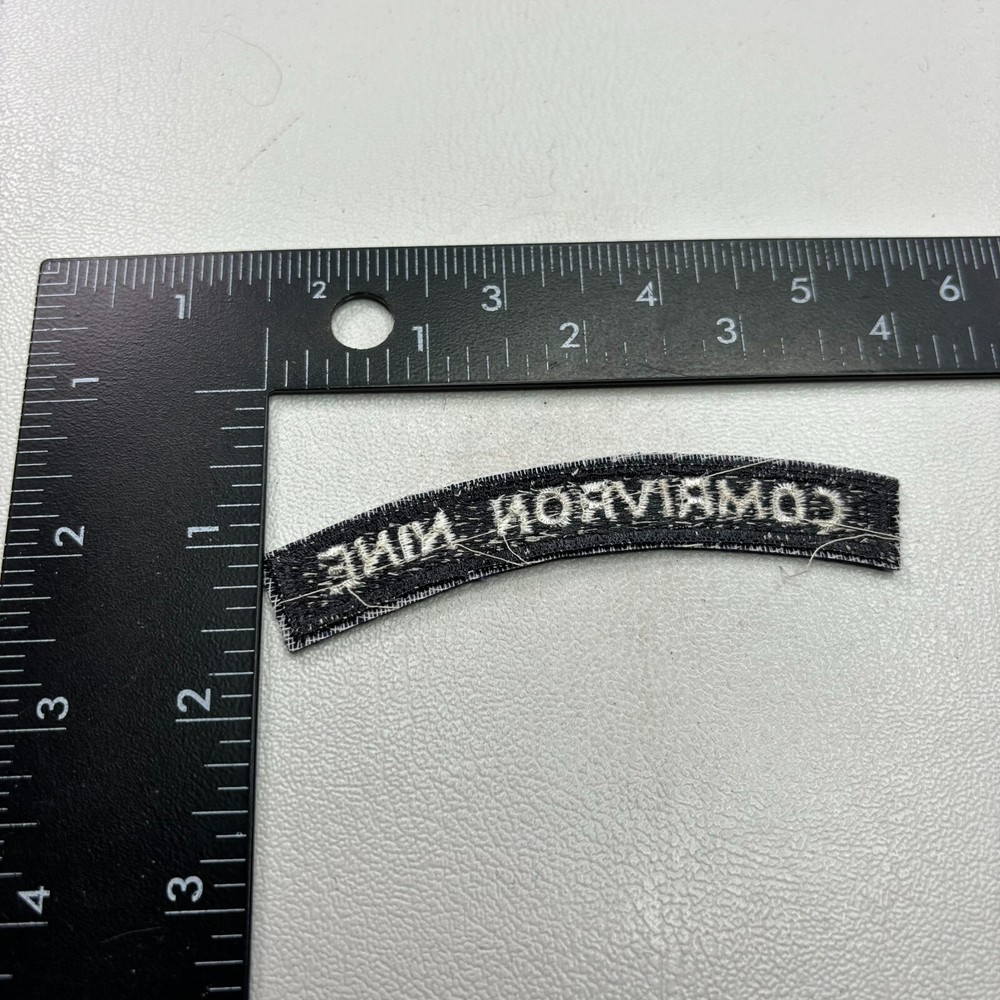 US Navy Commander Coastal Riverine Squadron COMRIVRON NINE Tab Patch UIM 39Z6