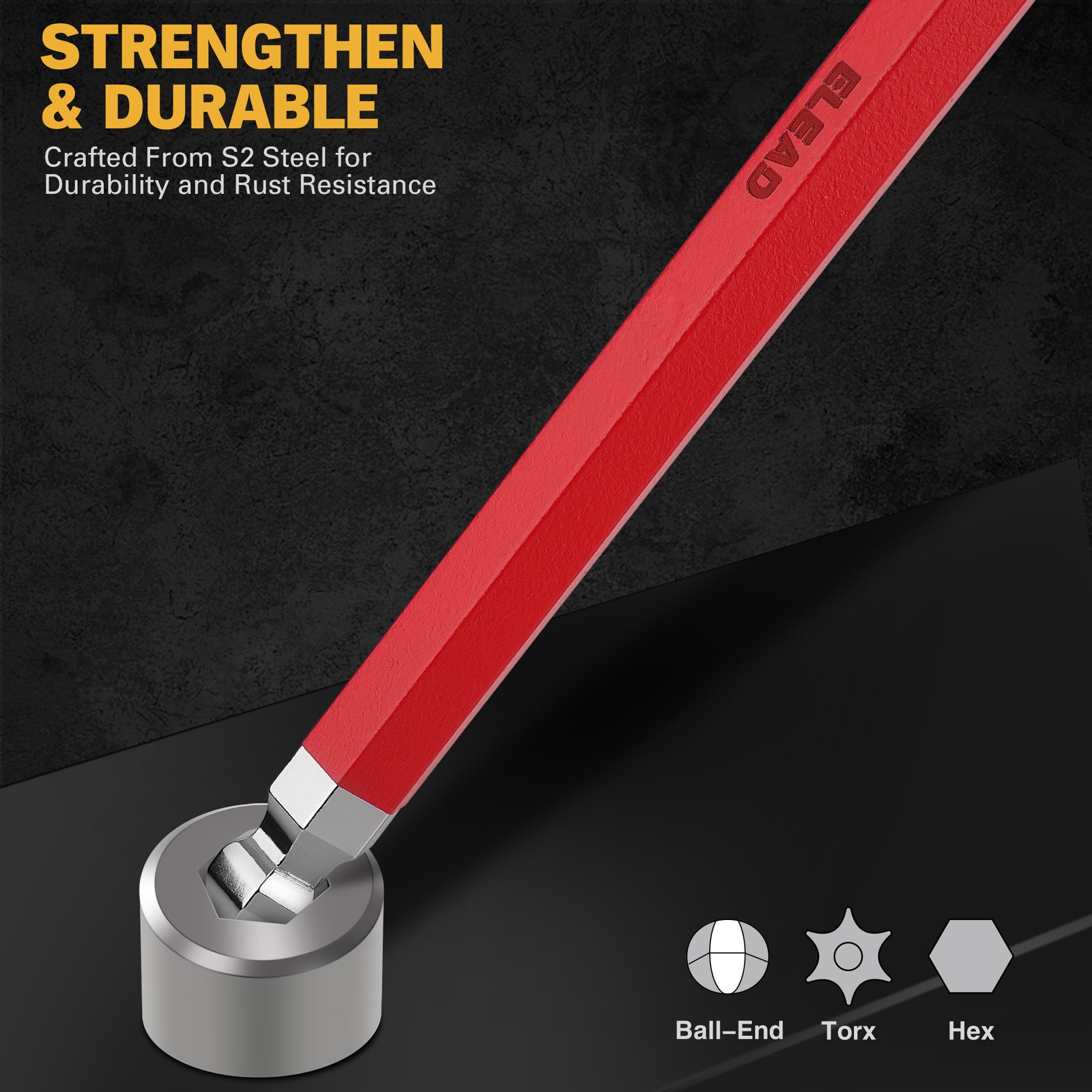 29 Piece Allen-Wrench Hex Torx Key Set Long Arm Ball End Metric SAE Torx Star