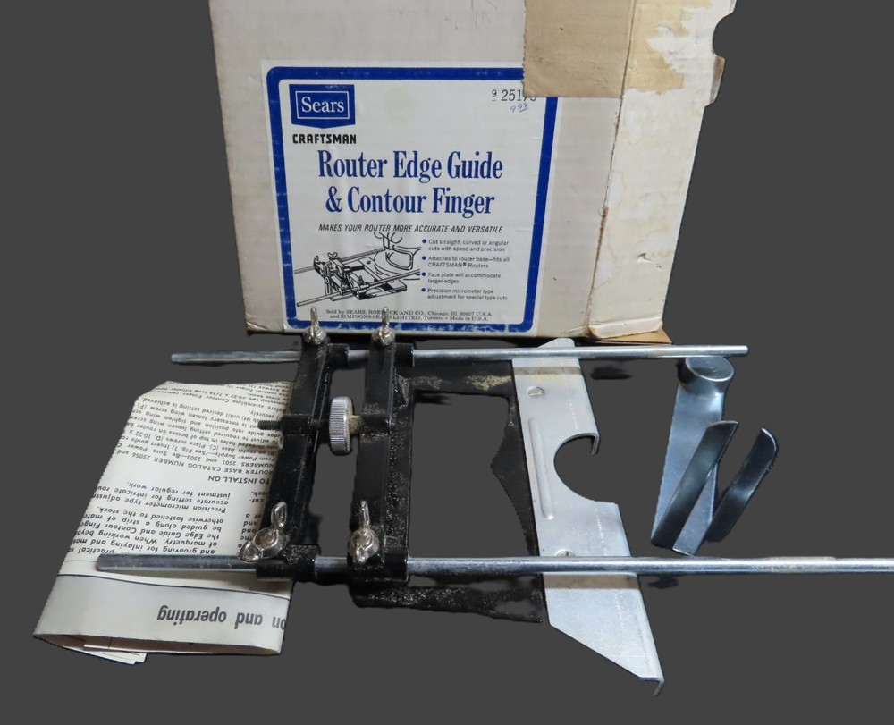 Sears Craftsman Router Access - Template Bushings - Edge Guide - Bit Sharpener