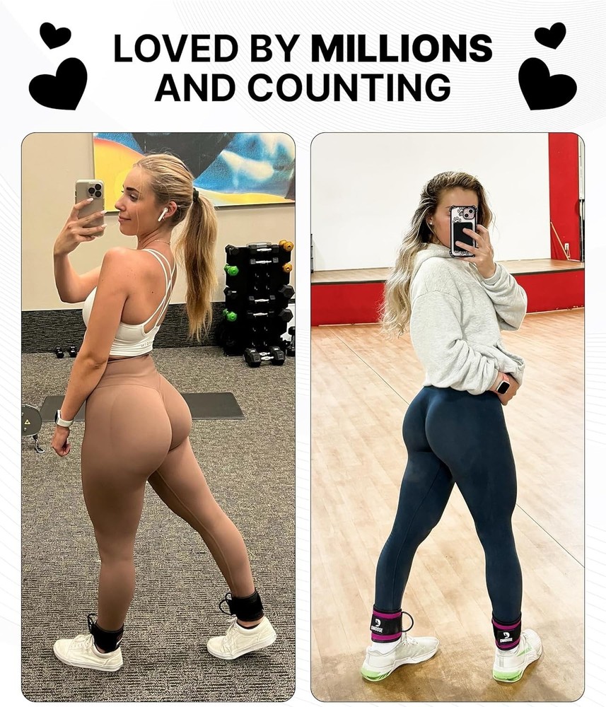 Ankle Strap for Cable Machine Professional Kickback Ankle Strap for Glute Workou