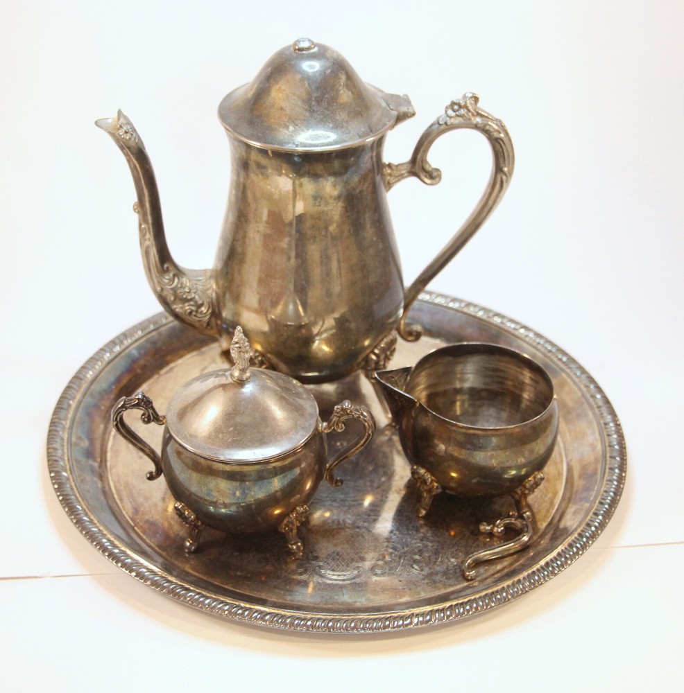 Silver plated Leonard tea set-made in Hong Kong-4 piece set