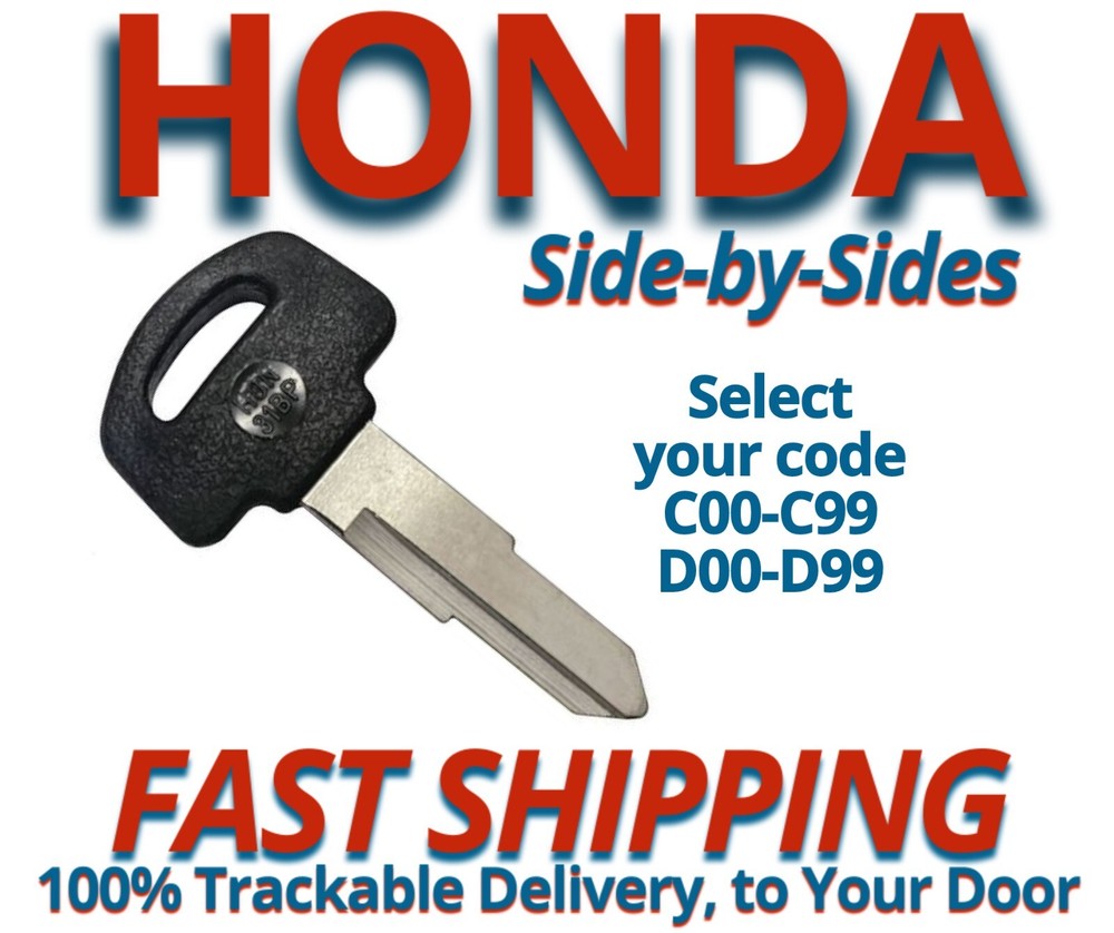 Honda Pioneer Keys Replacement Key cut to code C00-C99 D00-D99