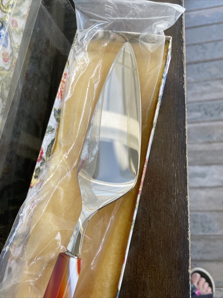 Cake Server Pie Server With Red Agate Handle New