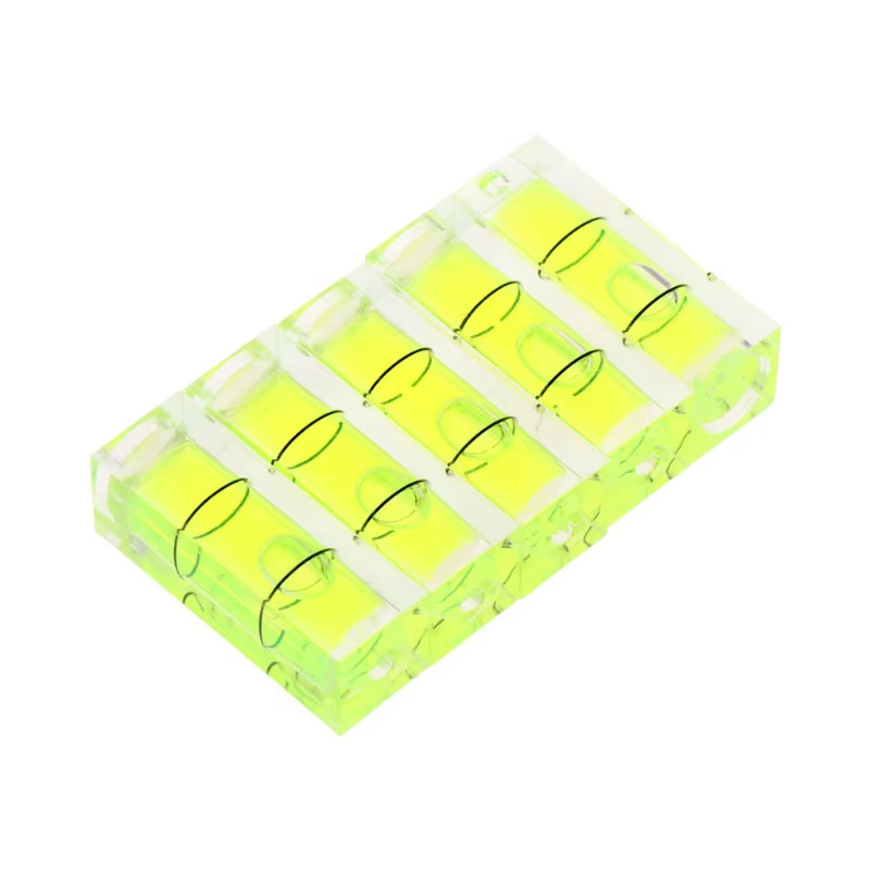 5 Pieces Mini Level-Mini Bubble Spirit Level Small Square Measuring Instruments