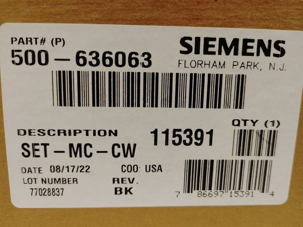 500-636063 SET-MC-CW Ceiling Speaker Strobe Siemens SEALED