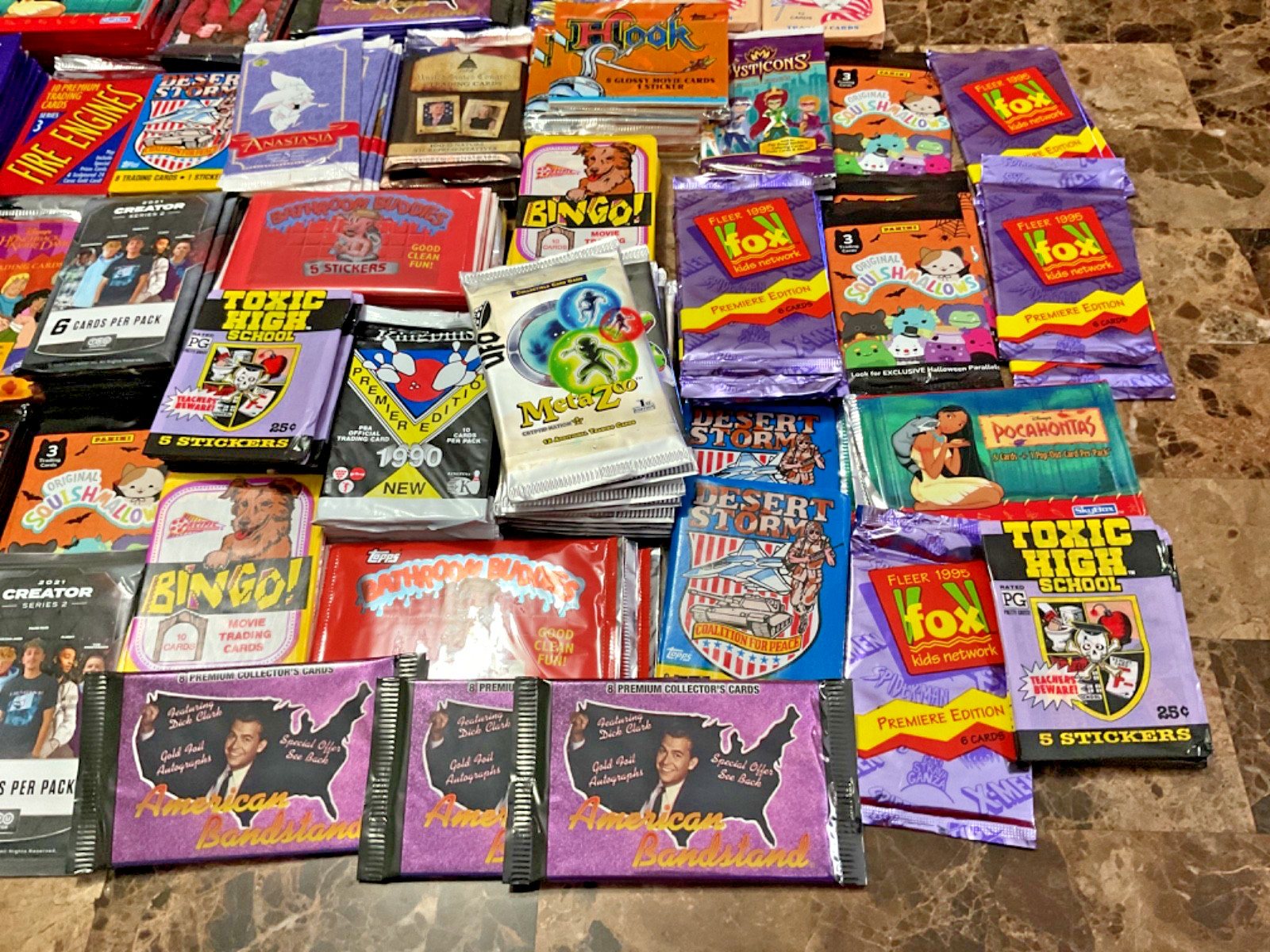 30 New Sealed Vintage 80’s 90’s 00’s Non Sports Trading Card Packs + Free Extras