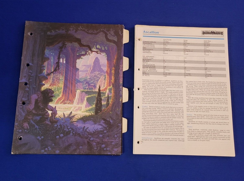 Monstrous Compendium Forgotten Realms Appendix - AD&D MC3 (Complete)
