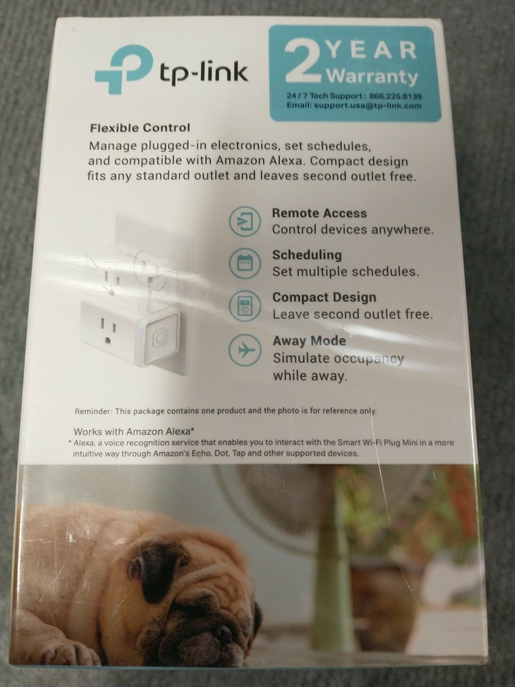 TP-Link Kasa App Smart WiFi Plug Mini HS105 Alexa NWT