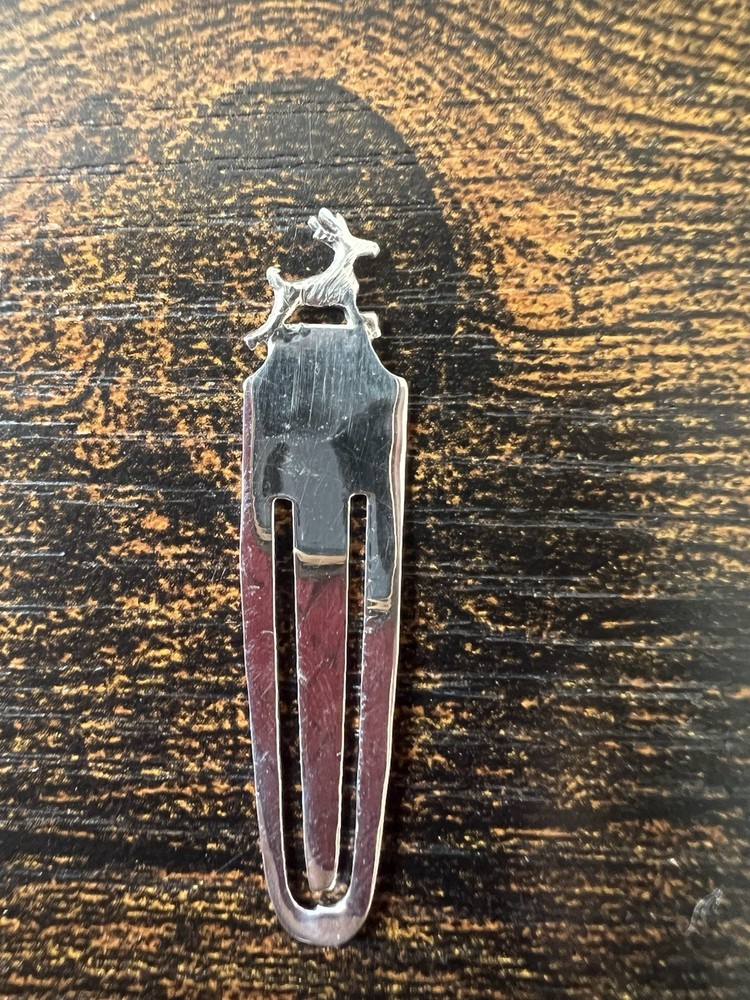 Sterling 925 Solid Silver Deer Bookmark New 4cm Booktok Gift