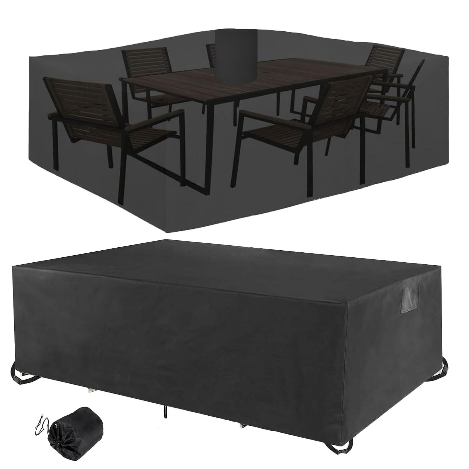 Heavy Duty Patio Furniture Cover Waterproof Outdoor Table Protector 108*82*28in
