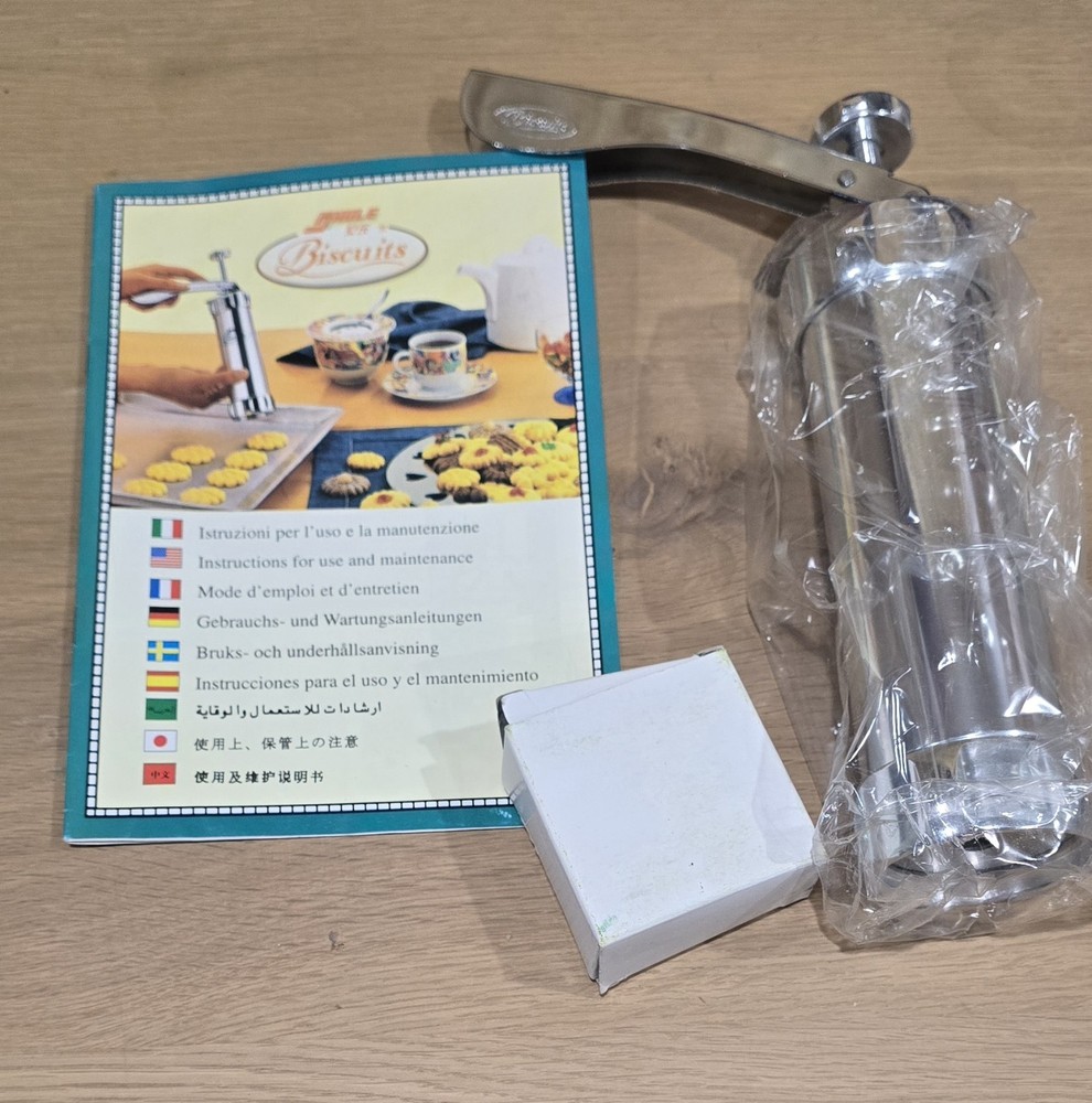 Biscuits Cookie And Pastry Press Decorator Set Aluminum Complete Set