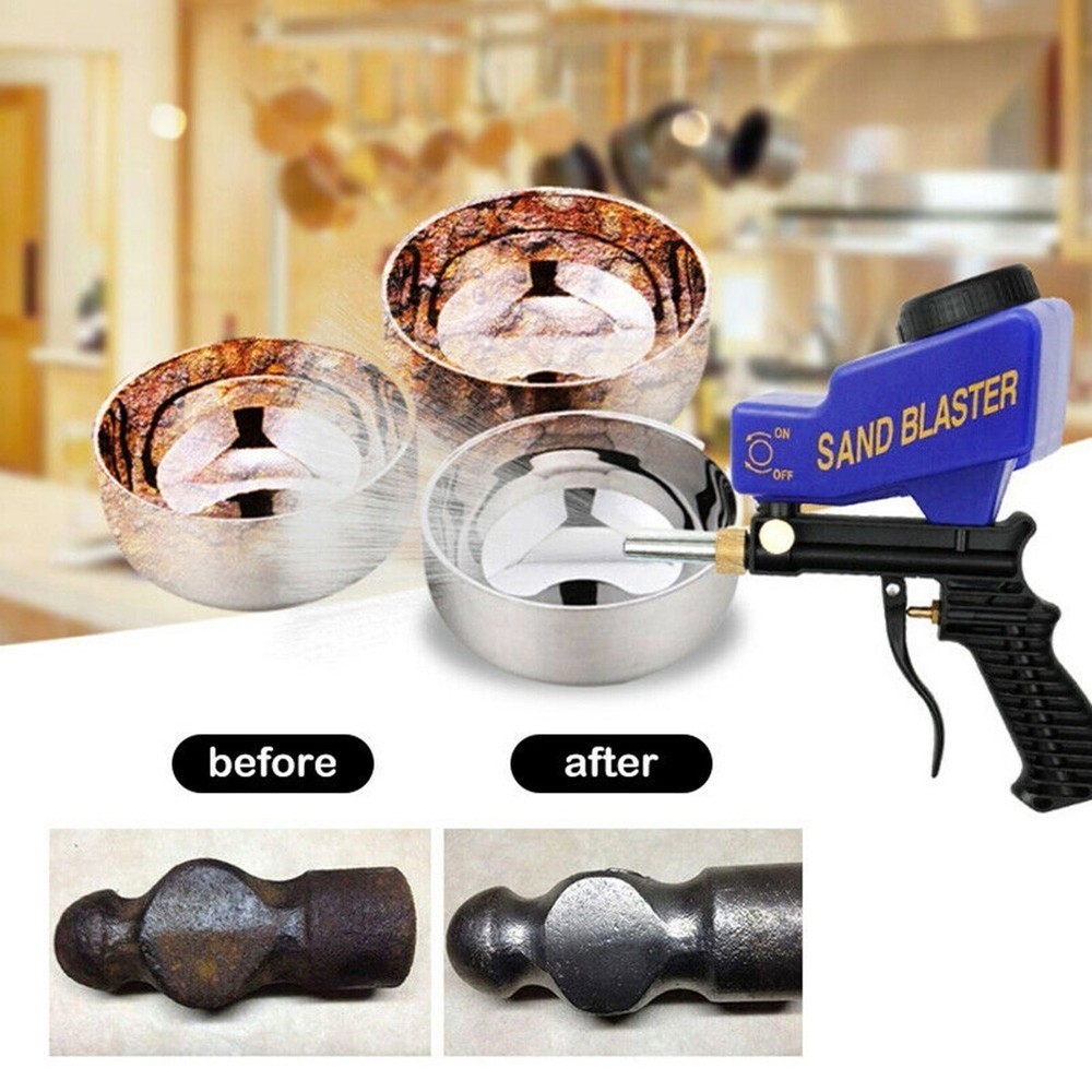 1pcs Small Air Sandblasting Machine Hand Held Sand Blaster Replaceable Nozzle