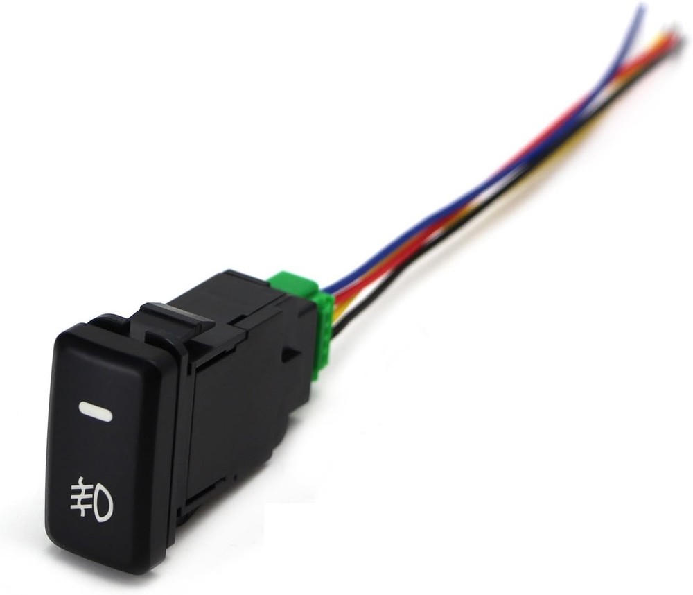 Durable 4-Pole Push Button Switch with LED Indicator for Toyota Upgrades