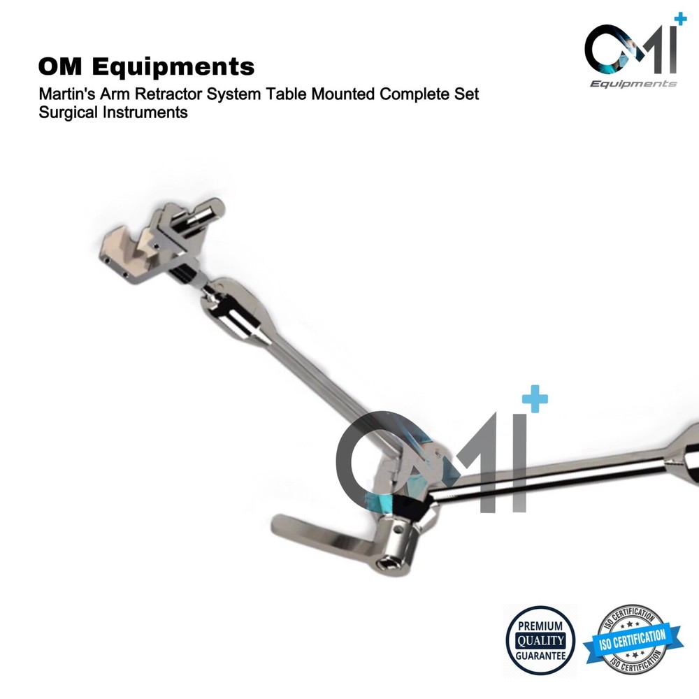 Martin's Arm Retractor System Table Mounted with Bed Holder Complete Set OldMed