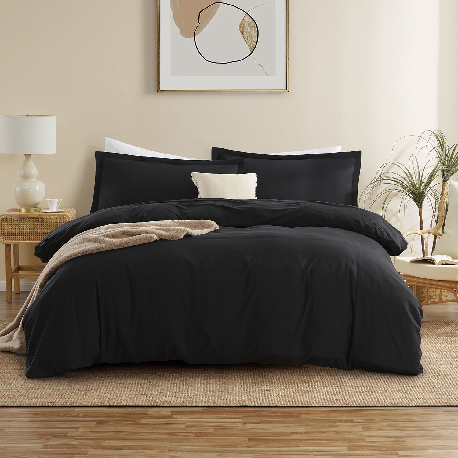 3 Pc Duvet Cover Set by Nymbus 1800 Series Ultra Soft Luxurious Comforter Cover