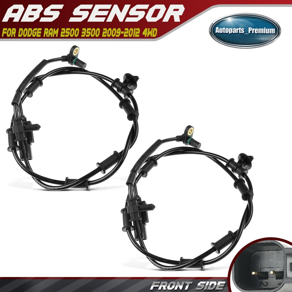 ABS Wheel Speed Sensor for Dodge Ram 2500 3500 2009-2012 4WD Front Left & Right