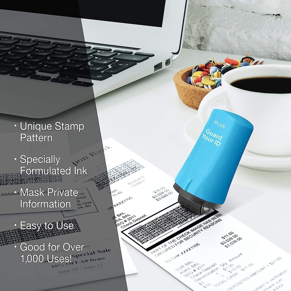 3packs Advanced Roller for Identity Theft Protection Confidential Security Stamp
