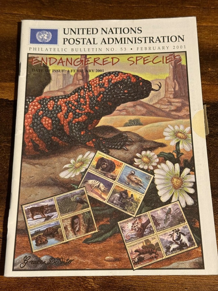 United Nations Postal Administration, Philatelic Bulletin, No. 53, February 2001