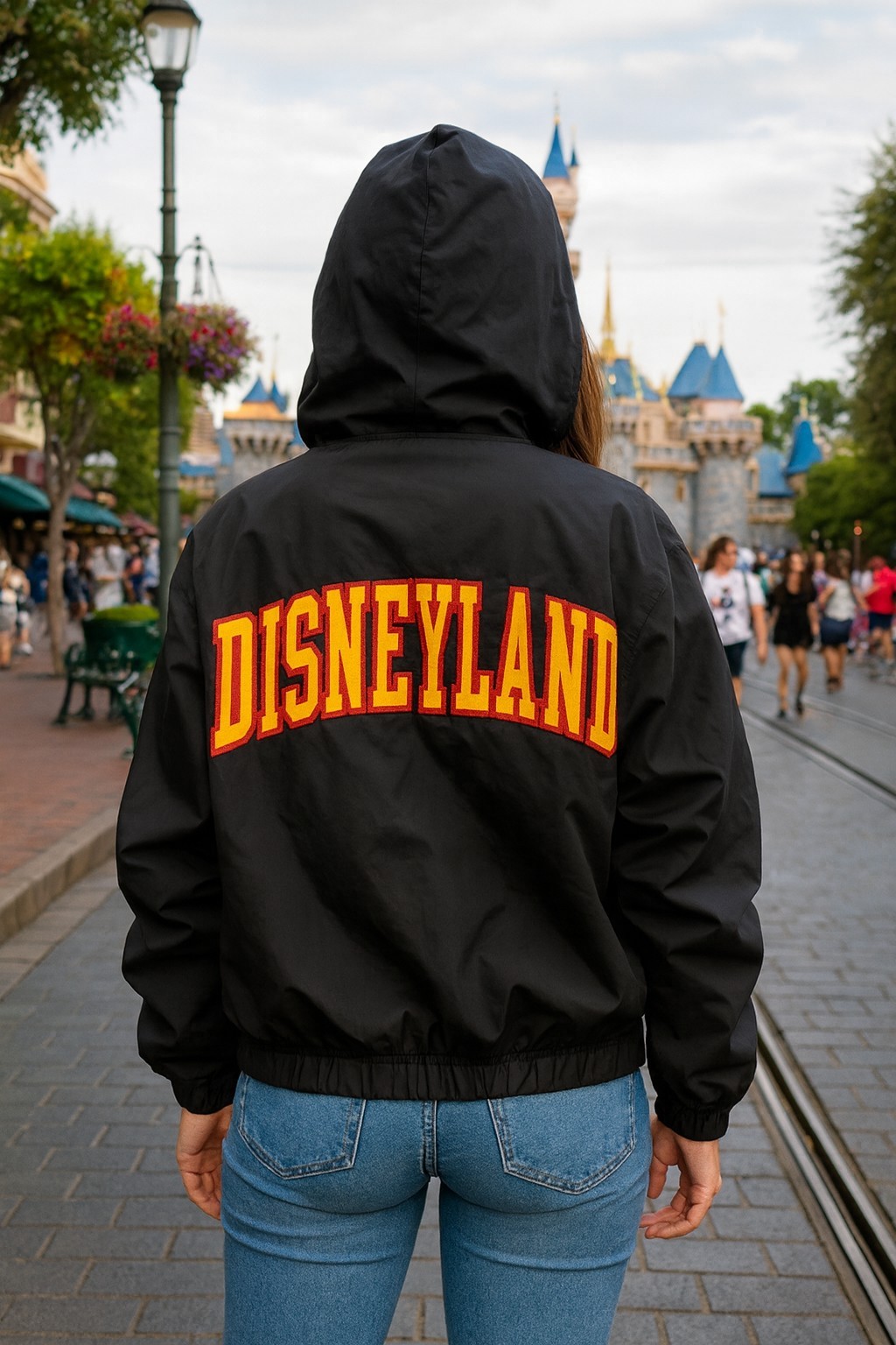 Disneyland Vintage Spellout Jacket XL Y2k