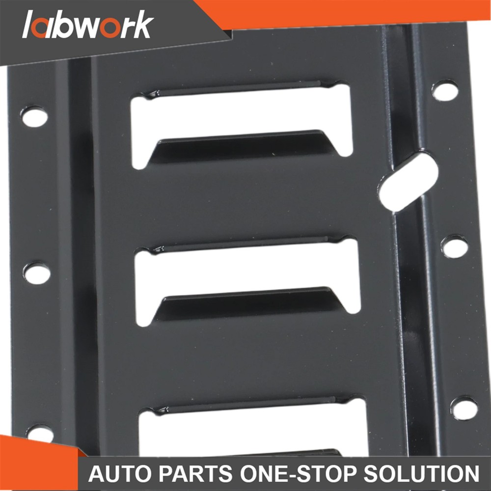 Labwork 8 Pack 4' E Track Tie Down Rail For Garages Vans Powder-Coat Black