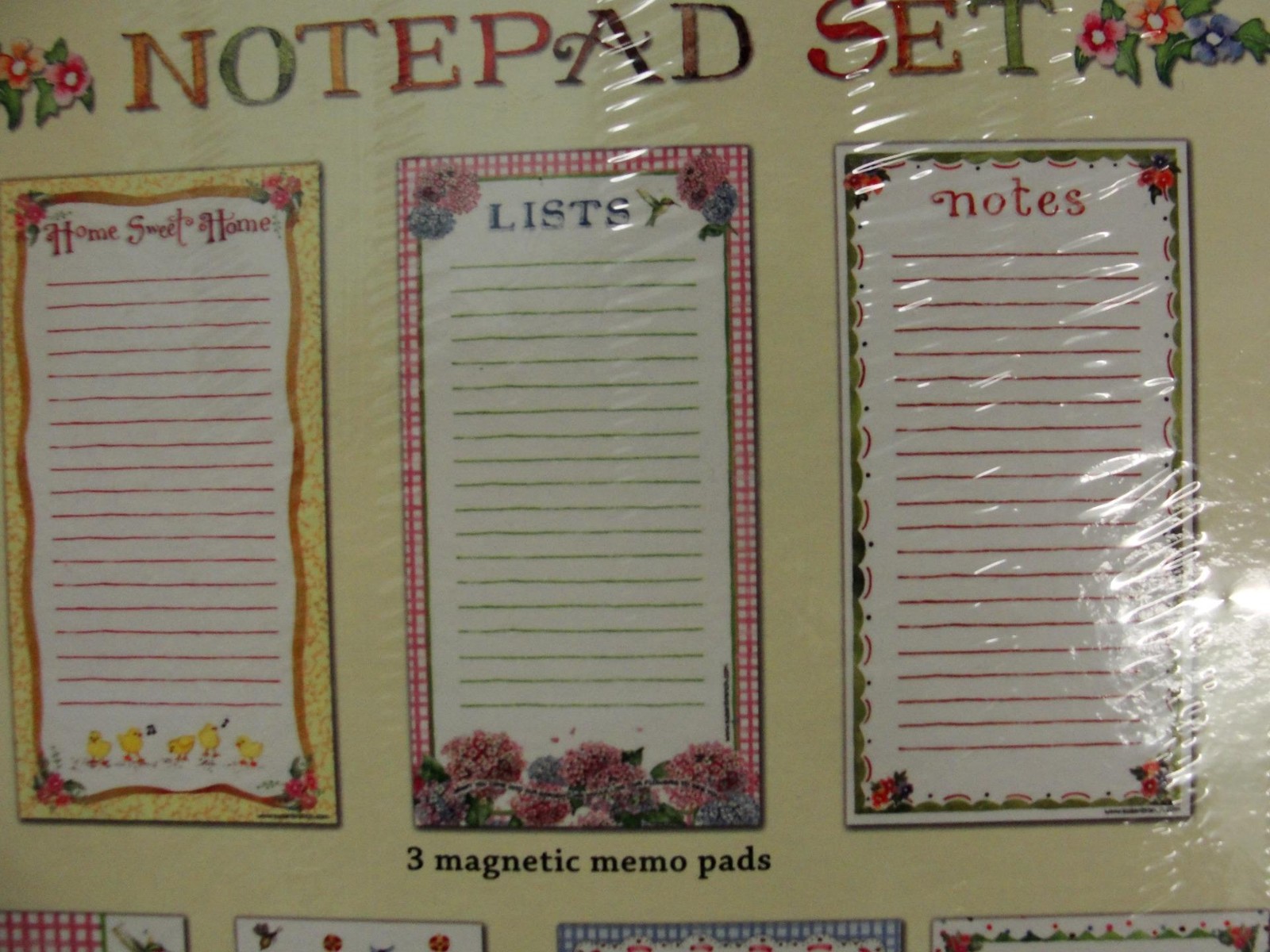 Susan Branch 360 Piece Notepad Set - 3 Lg Pads - 2 Sticky - 6 Page Marker Pads
