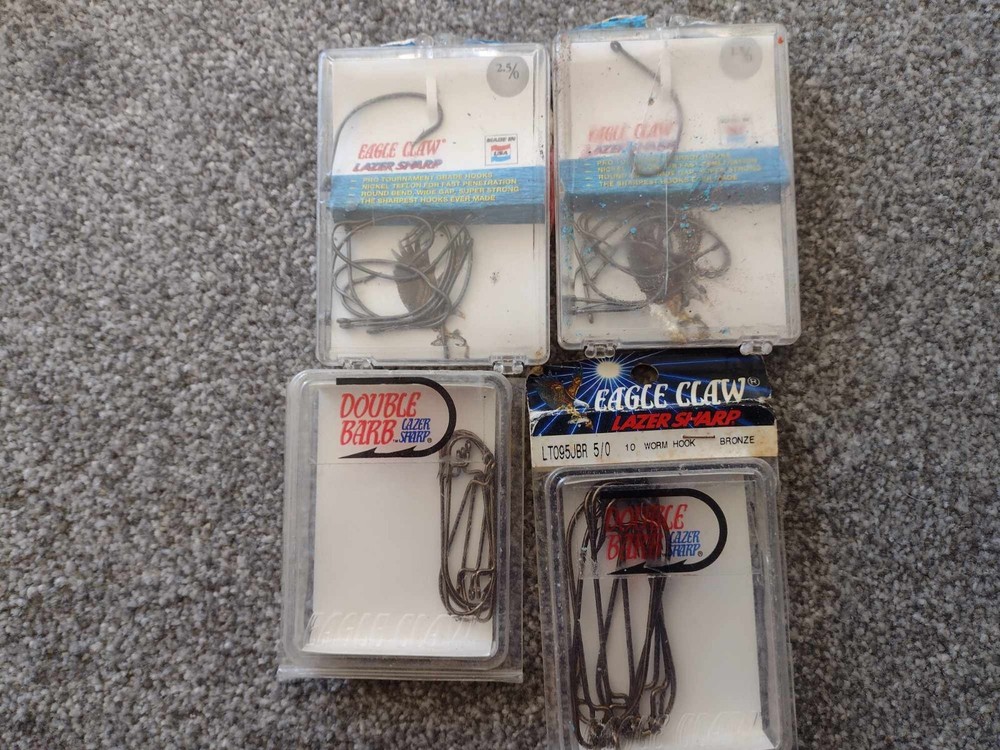 Eagle Claw Jig and Weedless Hooks