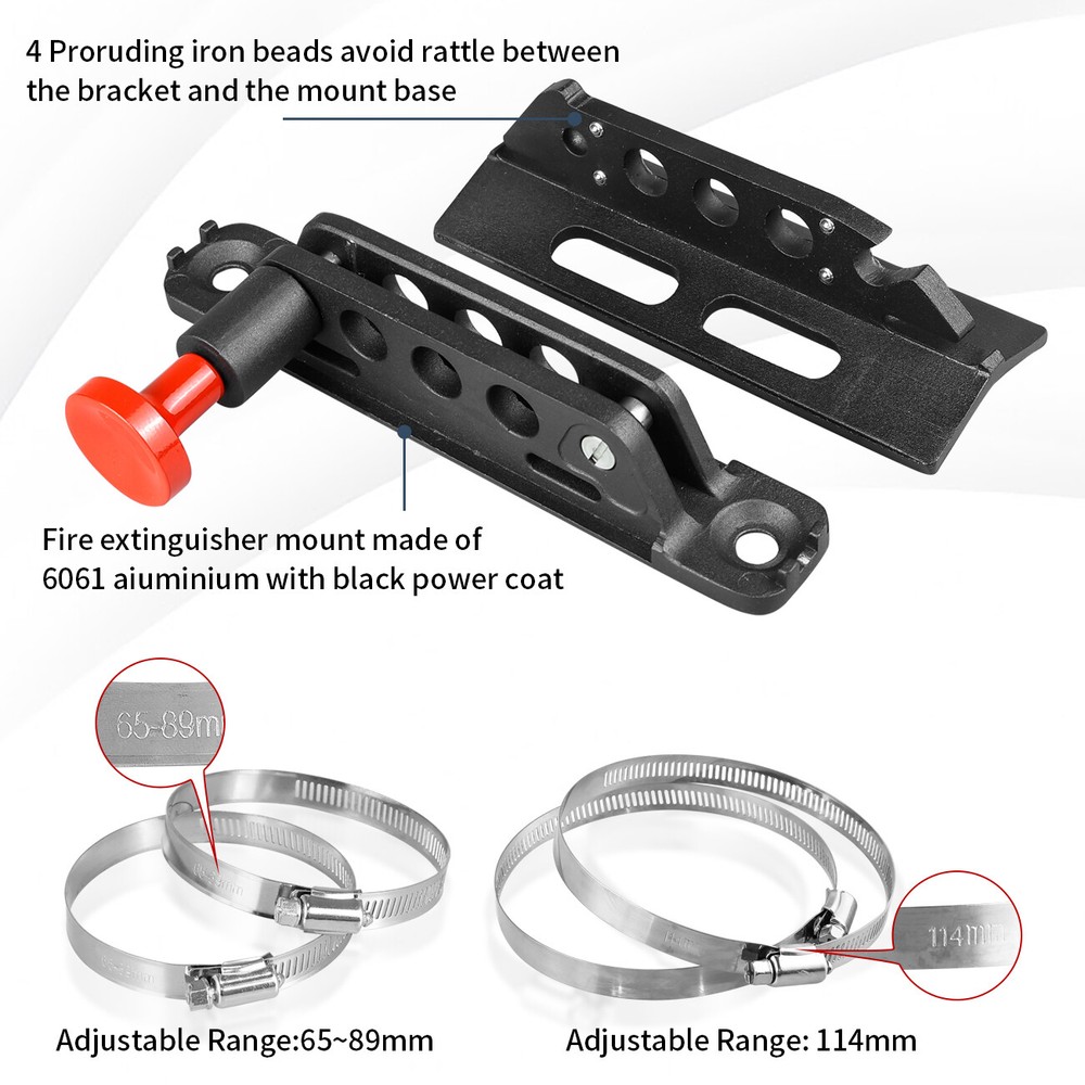 Fire Extinguisher+Seat Multi-function Mount Panel For 2021+ Ford Bronco 2/4 D