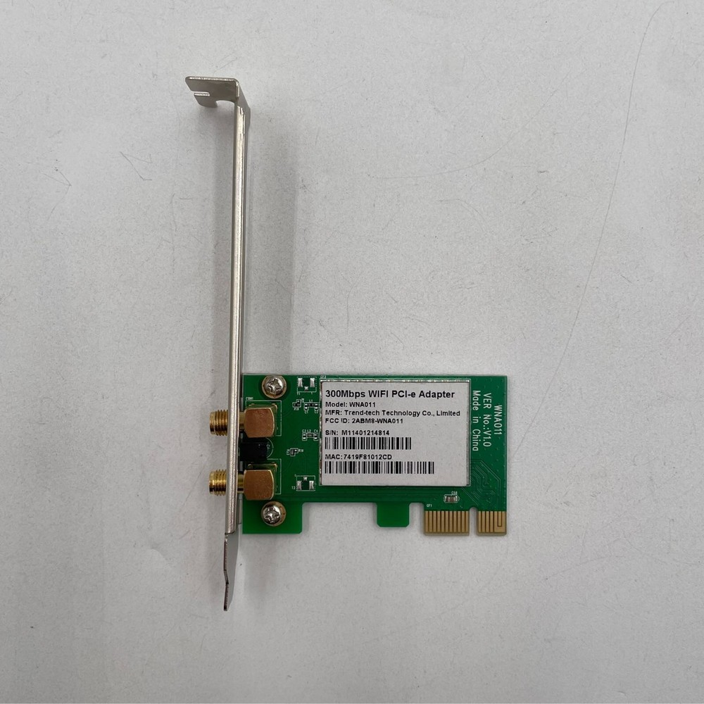WiFi Wireless PCI-E Adapter WNA011 2.4GHz