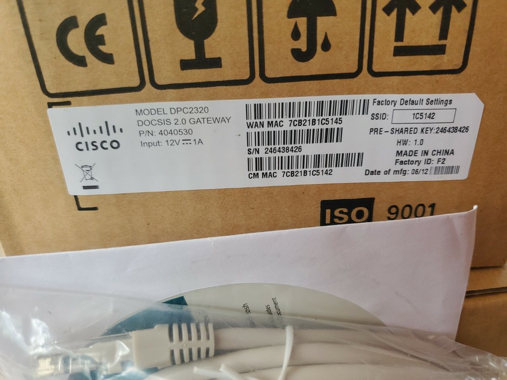 CISCO DPC2320 Cable Modem Wireless Router 802.11n Gateway READ DESCRIPTION