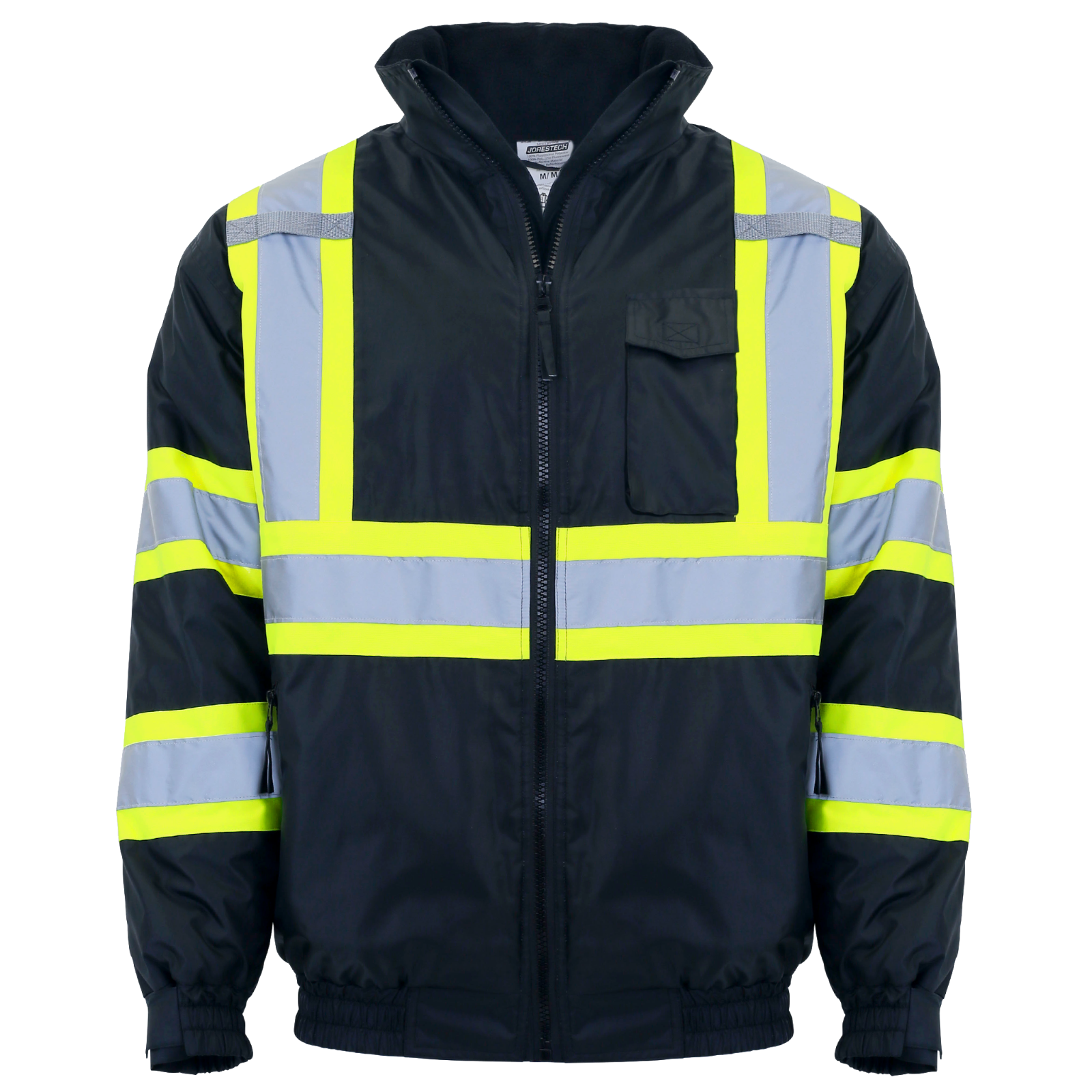 Hi-Vis Insulated Safety Bomber X Back Reflective Jacket ROAD WORK HIGH JORESTECH