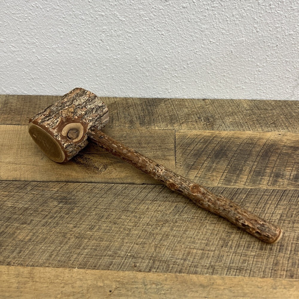 Funny Gift “Hillbilly Equalizer” Wooden Mallet Hammer Tool Home Decor