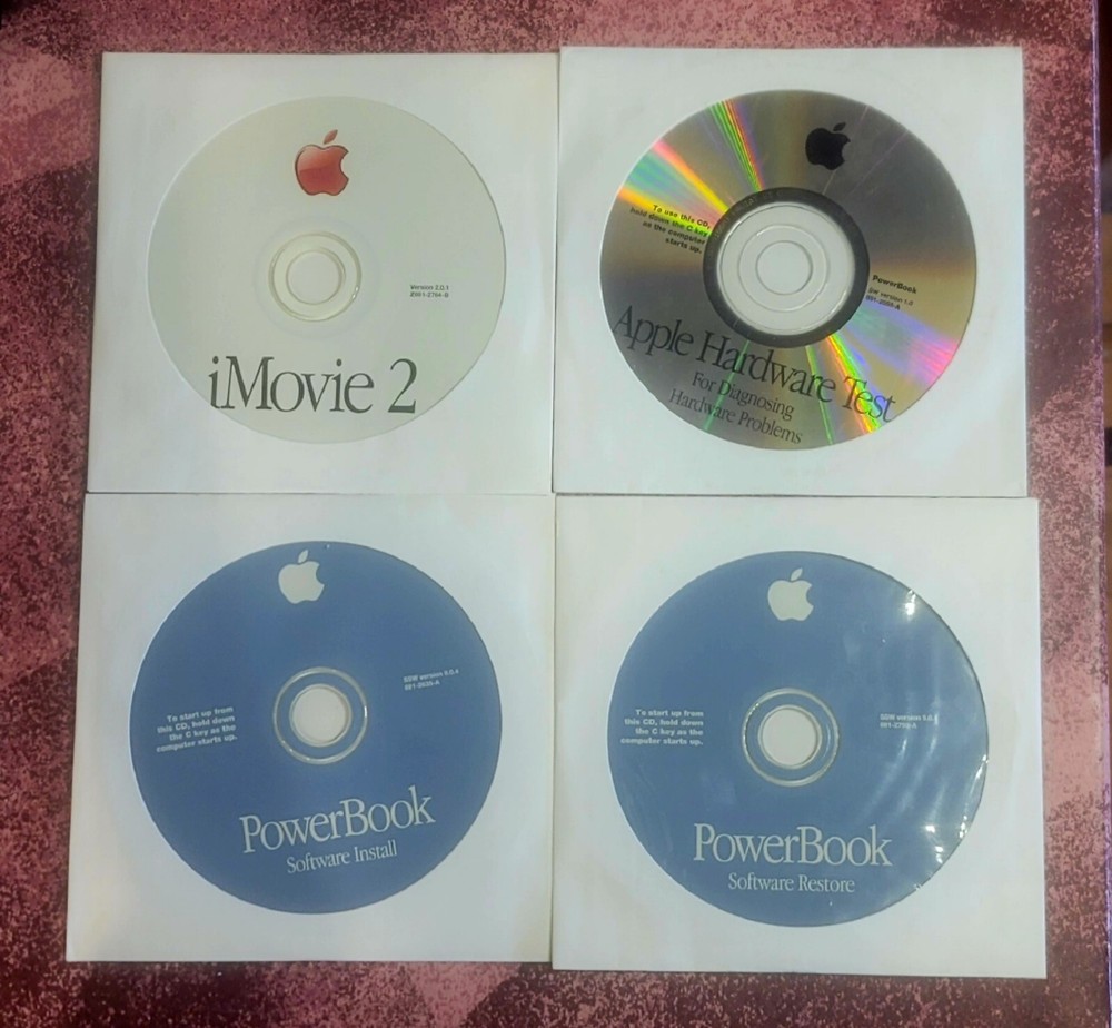 Powerbook Software Restore Discs • Mac OS 9.0.4 • Circa 2000