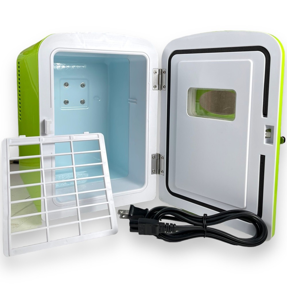 Mountain Dew MIS134MD-B Mini Portable Compact Personal Fridge Cooler 6 Can Cap