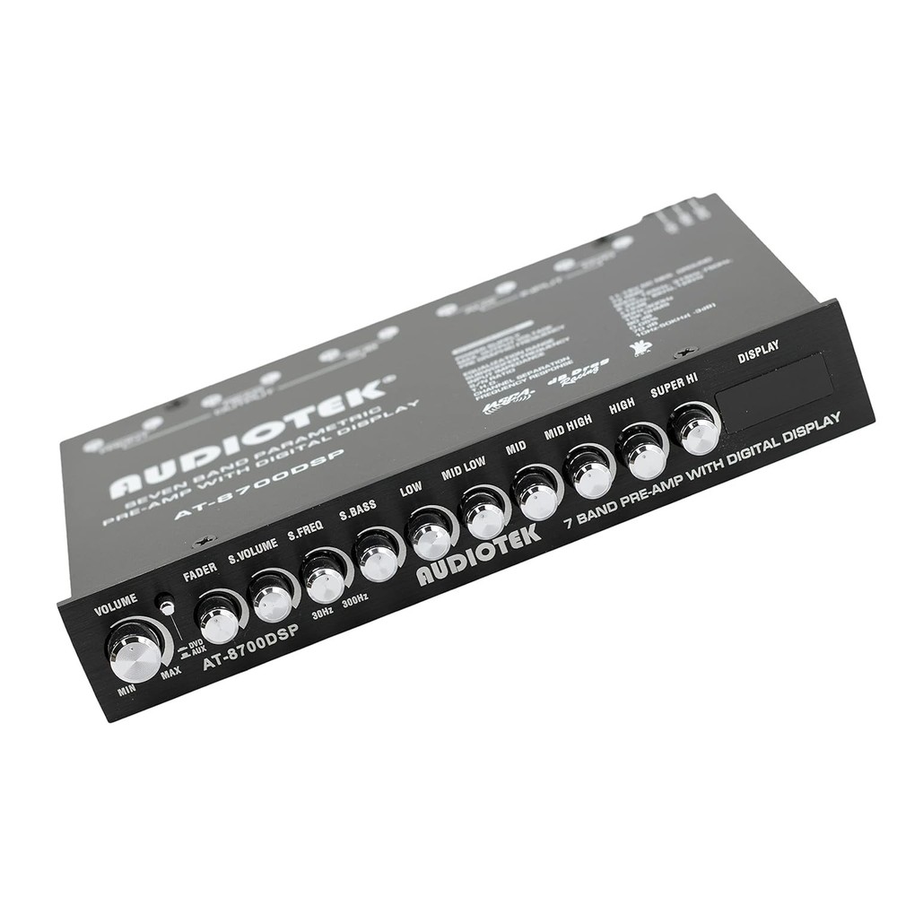 High-Quality 8700DSP EQ with Sub Output & Auxiliary Input for Car Audio Systems