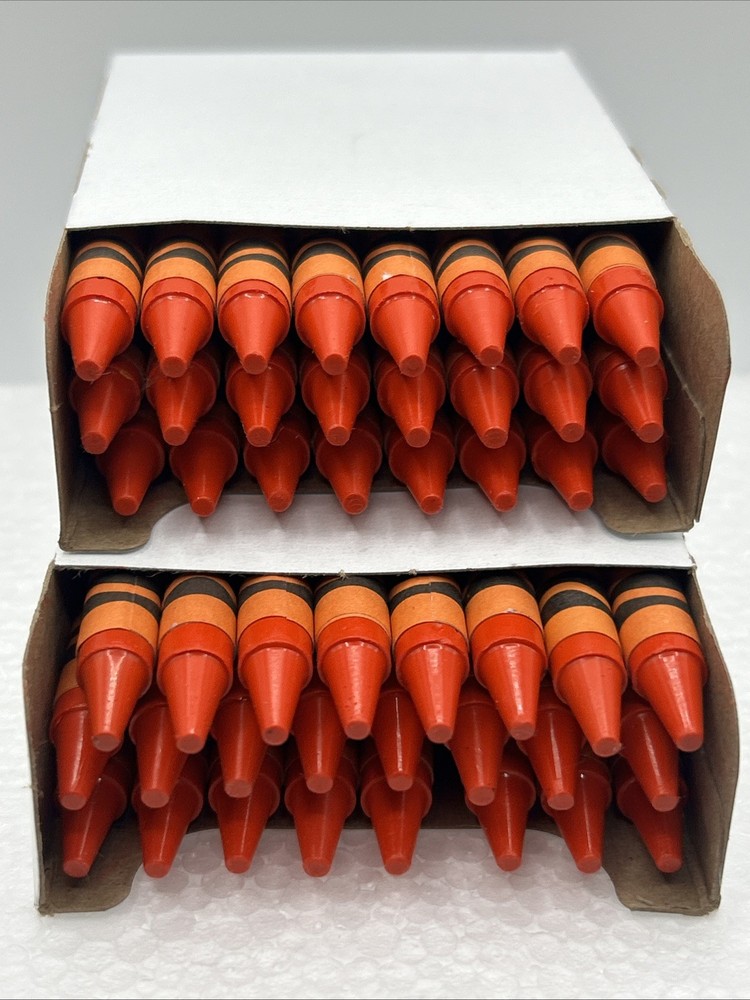 (48) Crayola Crayons (red orange) BULK