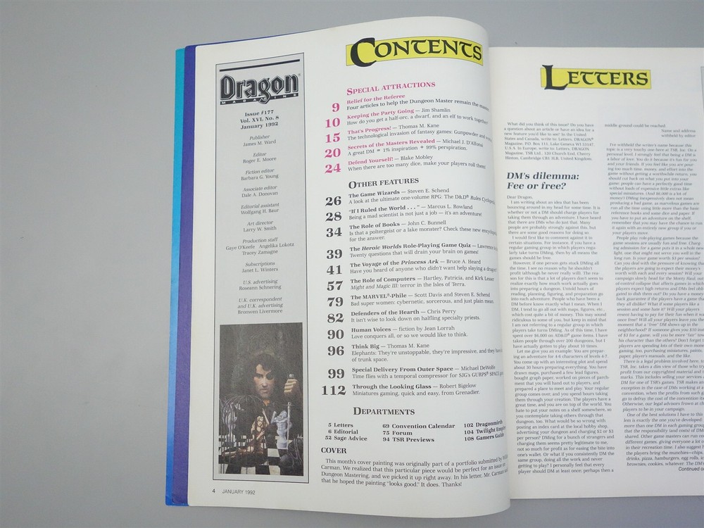 Dragon Magazine: Issue # 177 (TSR)