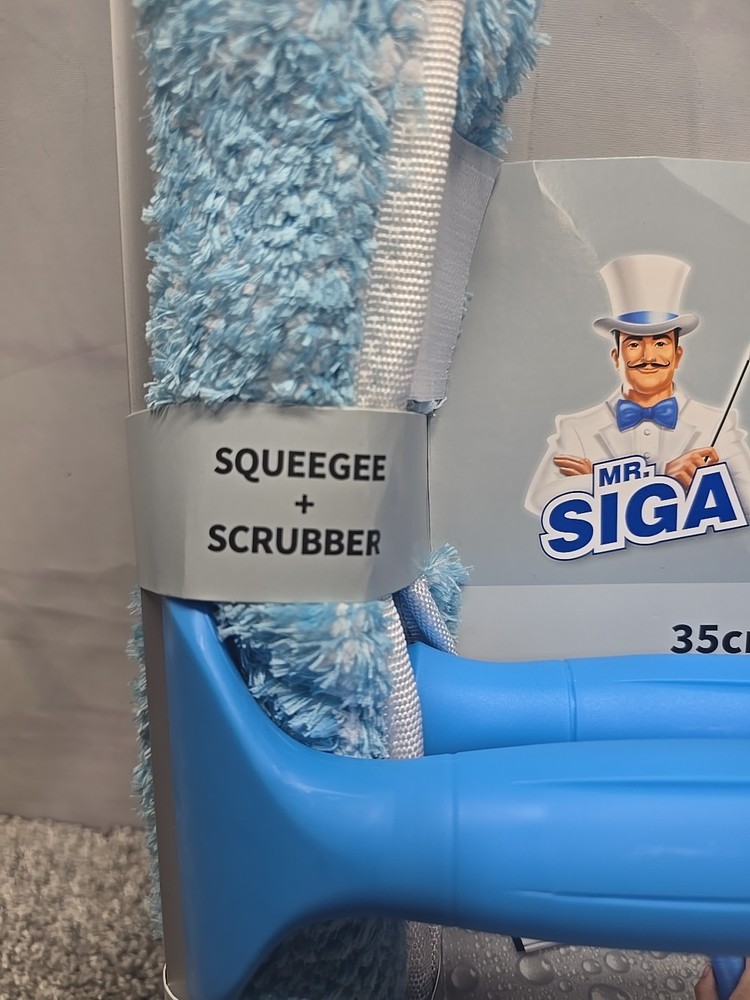 MR SIGA Professional Window Cleaning Combo, Squeegee/Microfiber Tool Set, 14"