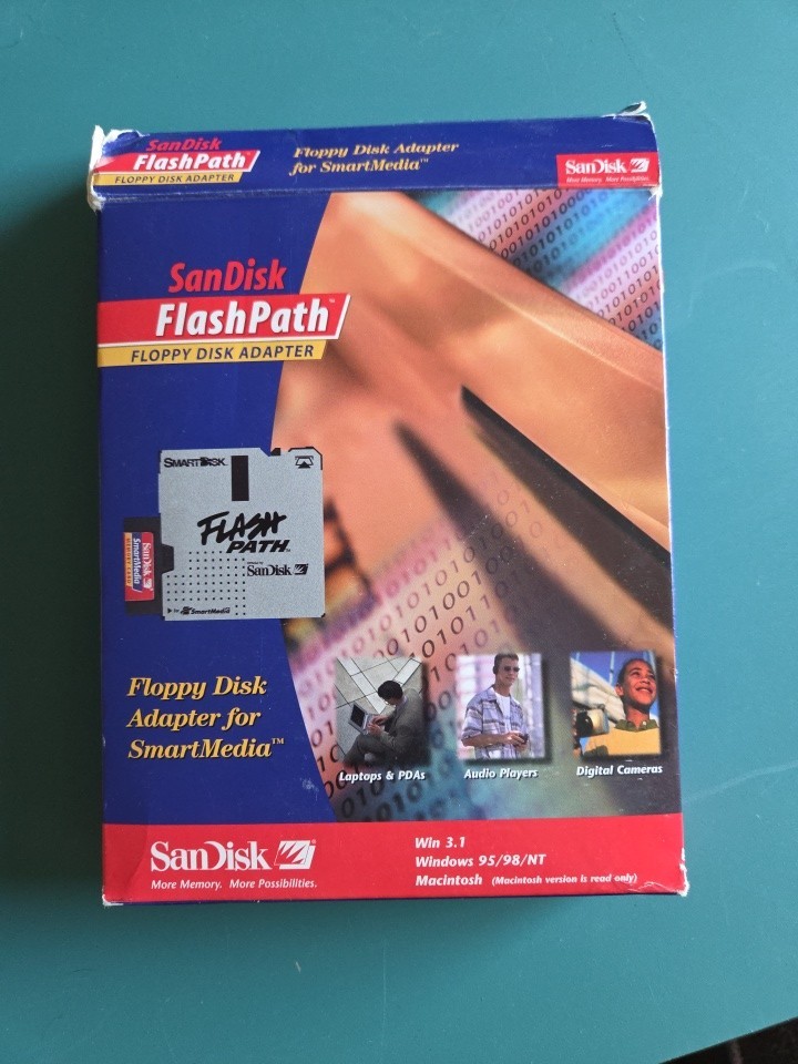 SanDisk FlashPath Floppy Disk Adapter for SmartMedia PC or MAC SDDR-21-01