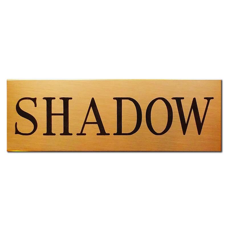 SOLID BRASS SIGN 6" X 2" CUSTOM ENGRAVED