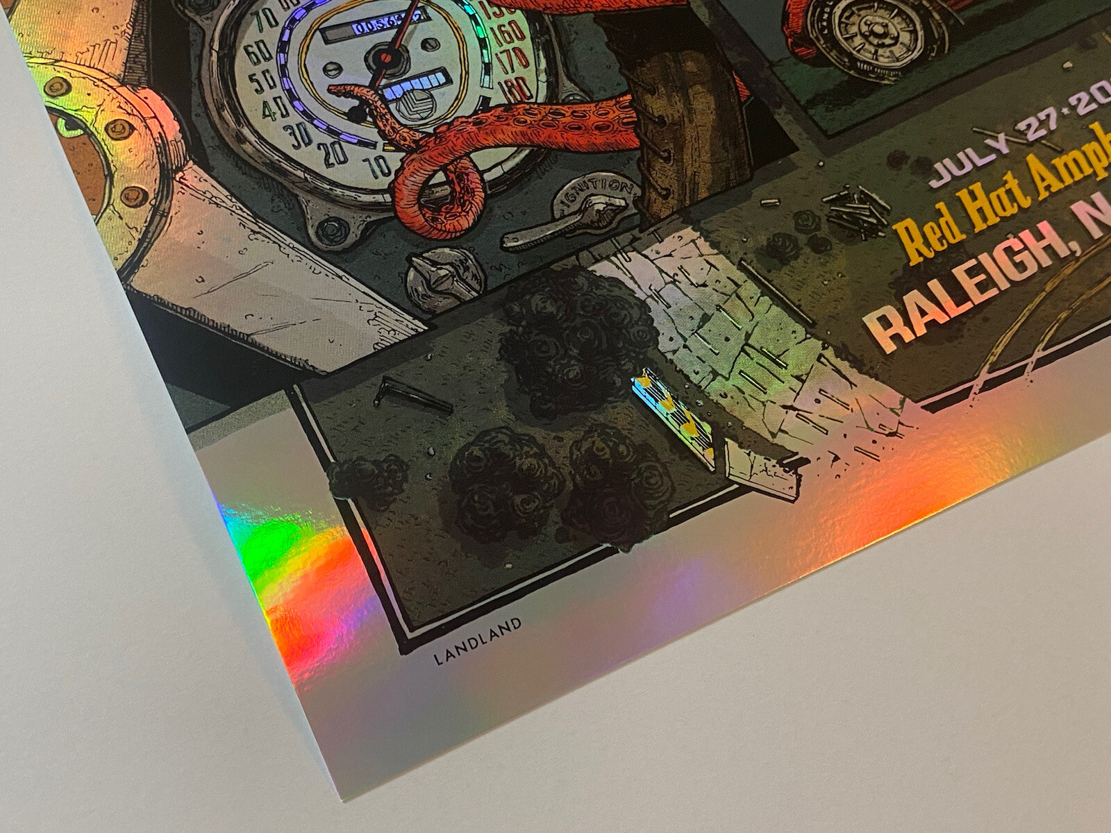 Dirty Heads Poster Raleigh NC Red Hat Amp 2023 S/N Silkscreen Official *FOIL* #d