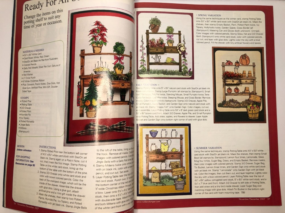 THE RUBBER STAMPER Magazine 2006 & 2007 - 9 Issues