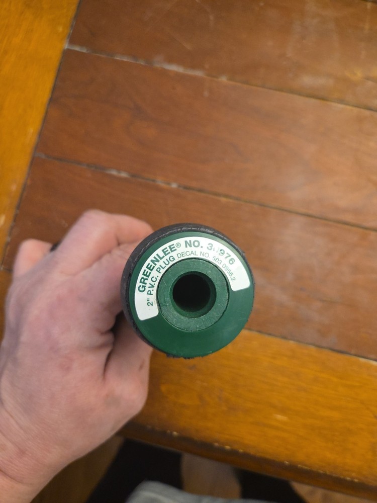 Greenlee 30976 PVC Bending Plug, 2"