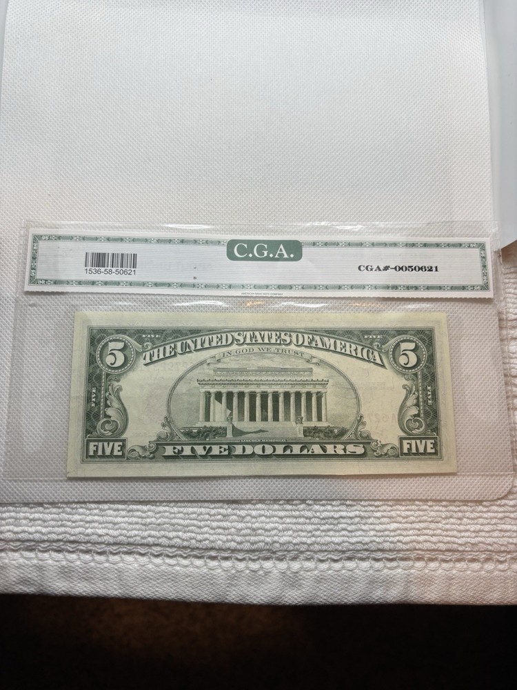 1963 Red Seal $5 Note