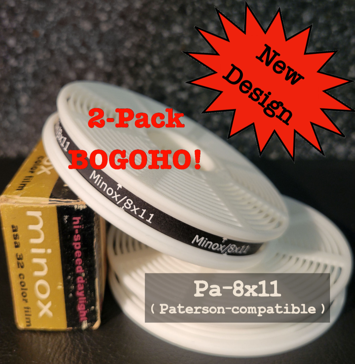 Pa-8x11 (Minox) Film Dev Reel - 2 reel pack (Paterson)