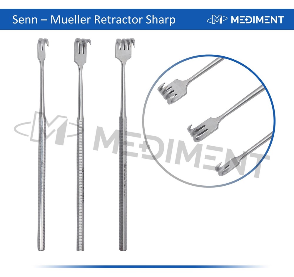 3 Pcs Senn Muller Retractor 6.25" Sharp Surgical Veterinary Instruments