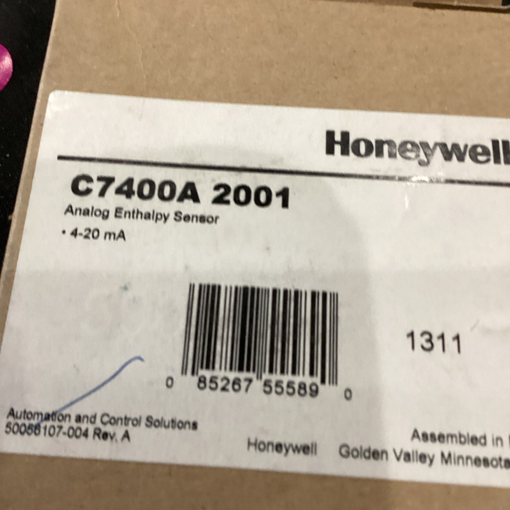 HONEYWELL C7400A2001 ENTHALPY SENSOR DUCT 4/20MA OUTPUT -- REPLACES C7400A1004