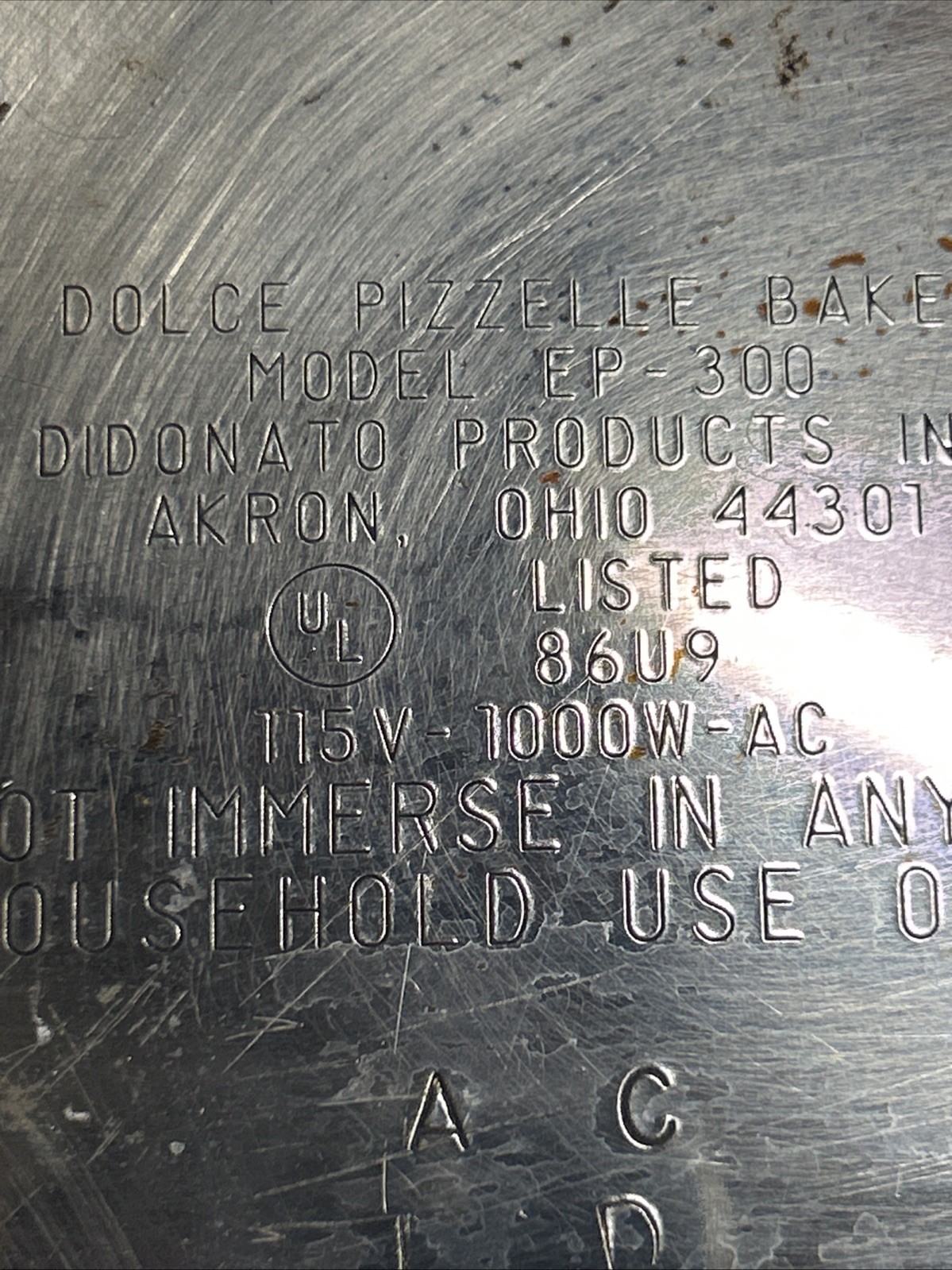 Dolce Automatic Electric Pizzelle Baker Maker Model 300-EP BOX & RECIPE Book