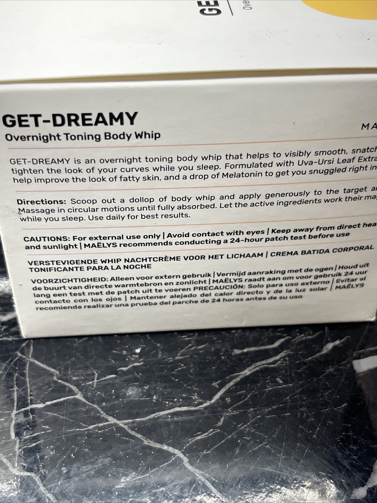 MAELYS Get-Dreamy overnight toning body whip 6.8 oz NEW 🔥sale🔥